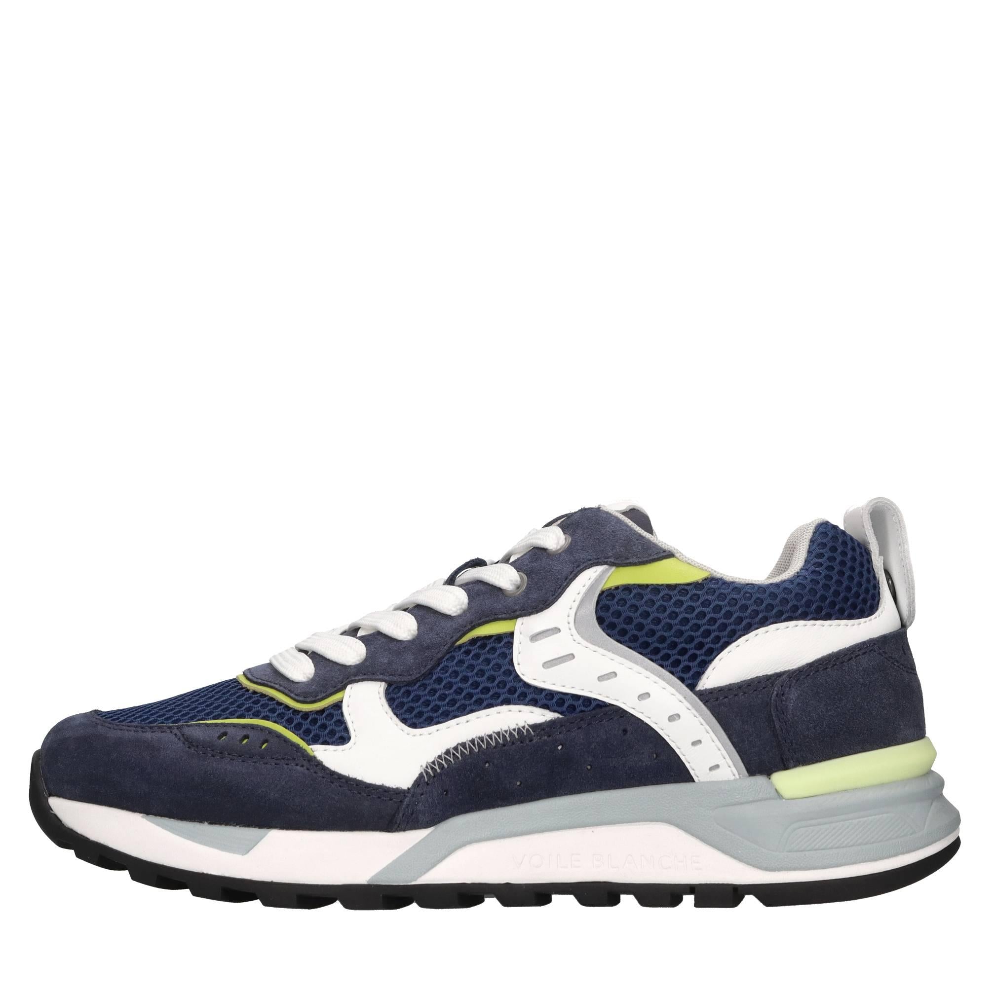 Sneakers in camoscio e tessuto 