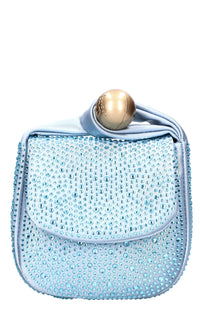 Borsa Night Edition in raso e strass 
