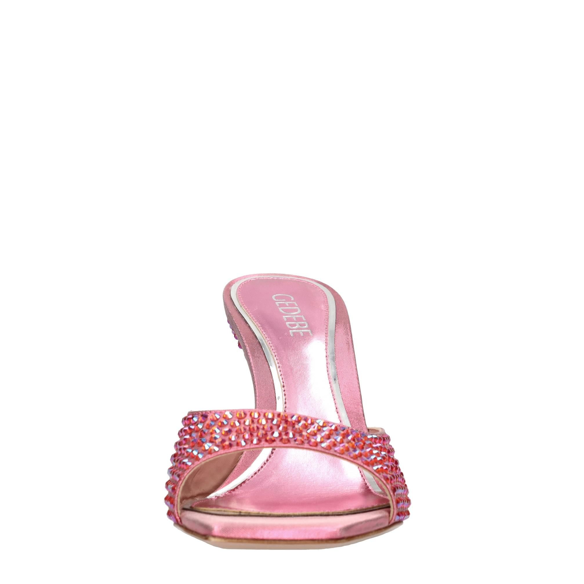 Mules Dita 95 in raso e strass 