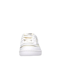 Sneakers in pelle e tessuto 