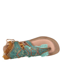 Sandali flat infradito in pelle 