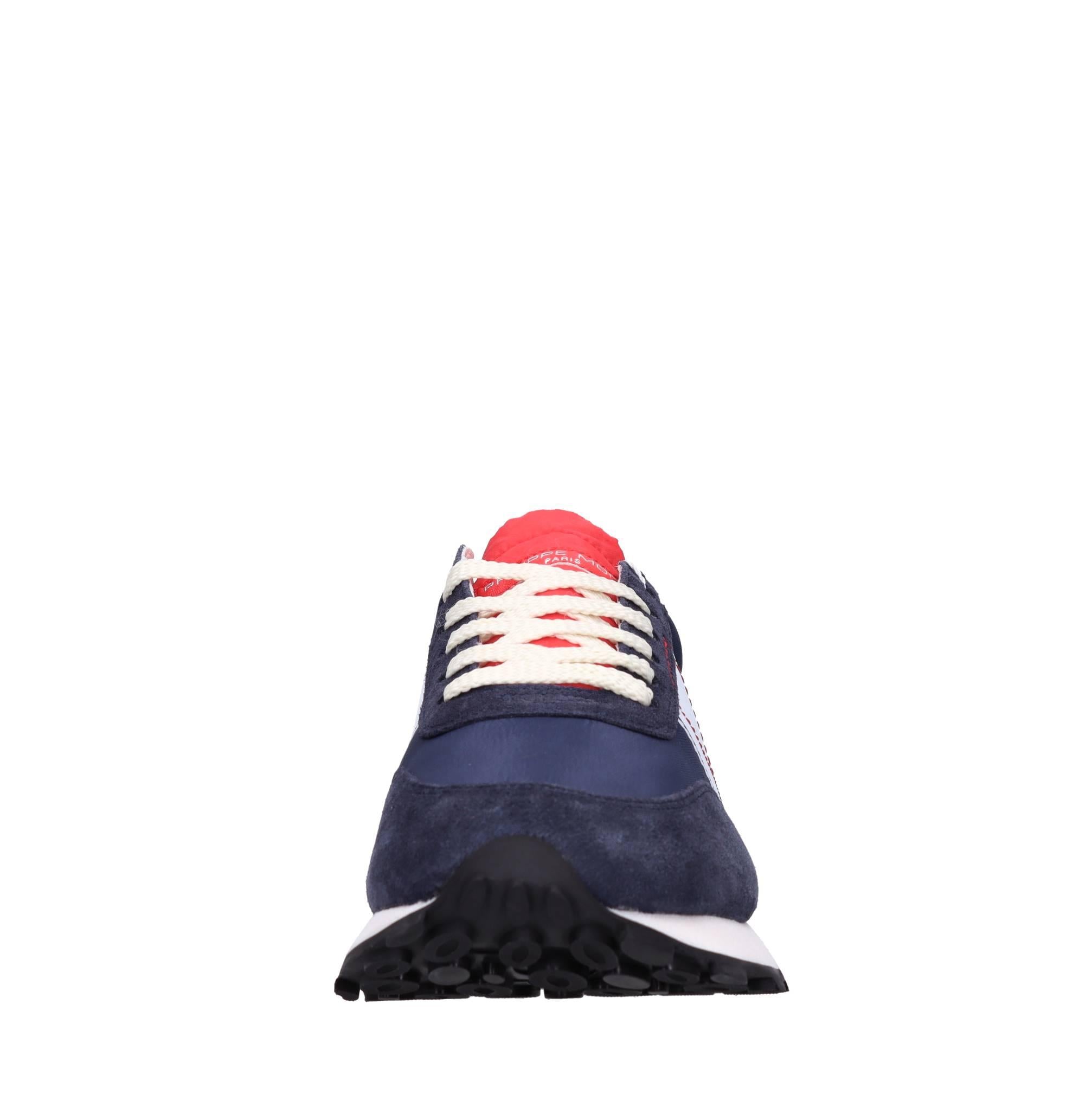 Sneakers in camoscio e tessuto 