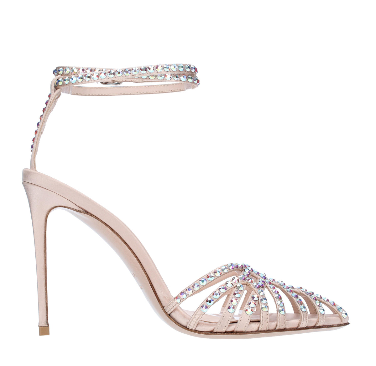 Sandali Afrodite in raso e strass 