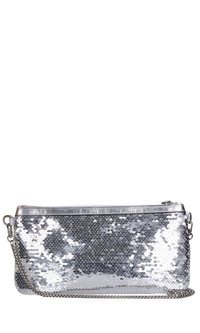 Borsa in ecopelle con pailettes 