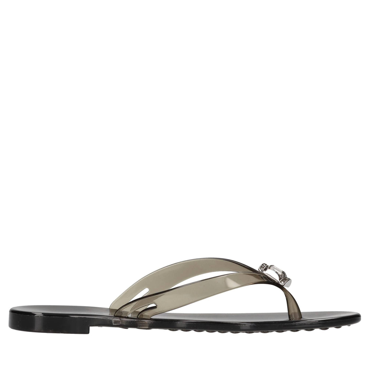 Sandali flat Jelly in PVC e Swarovski 