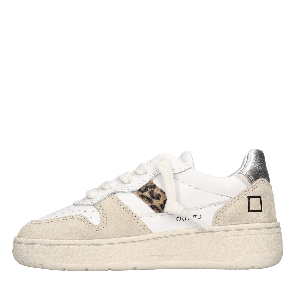 Sneakers in camoscio e pelle 
