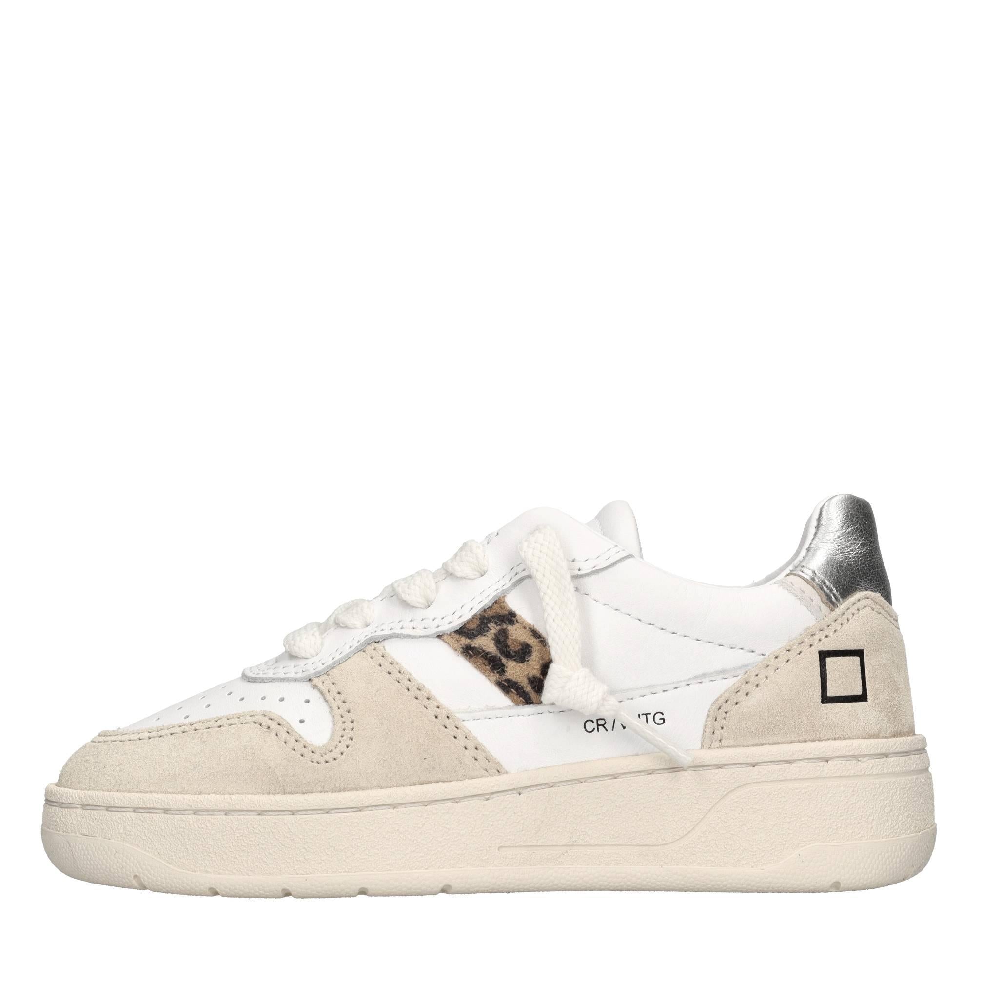 Sneakers in camoscio e pelle 
