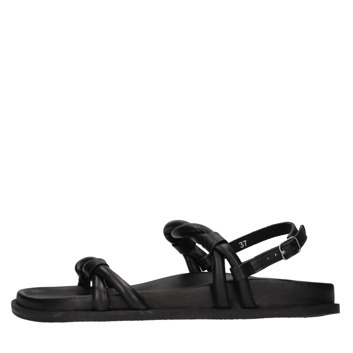 Sandali flat in pelle 
