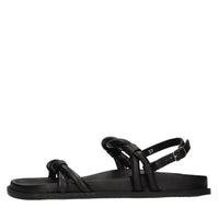 Sandali flat in pelle 