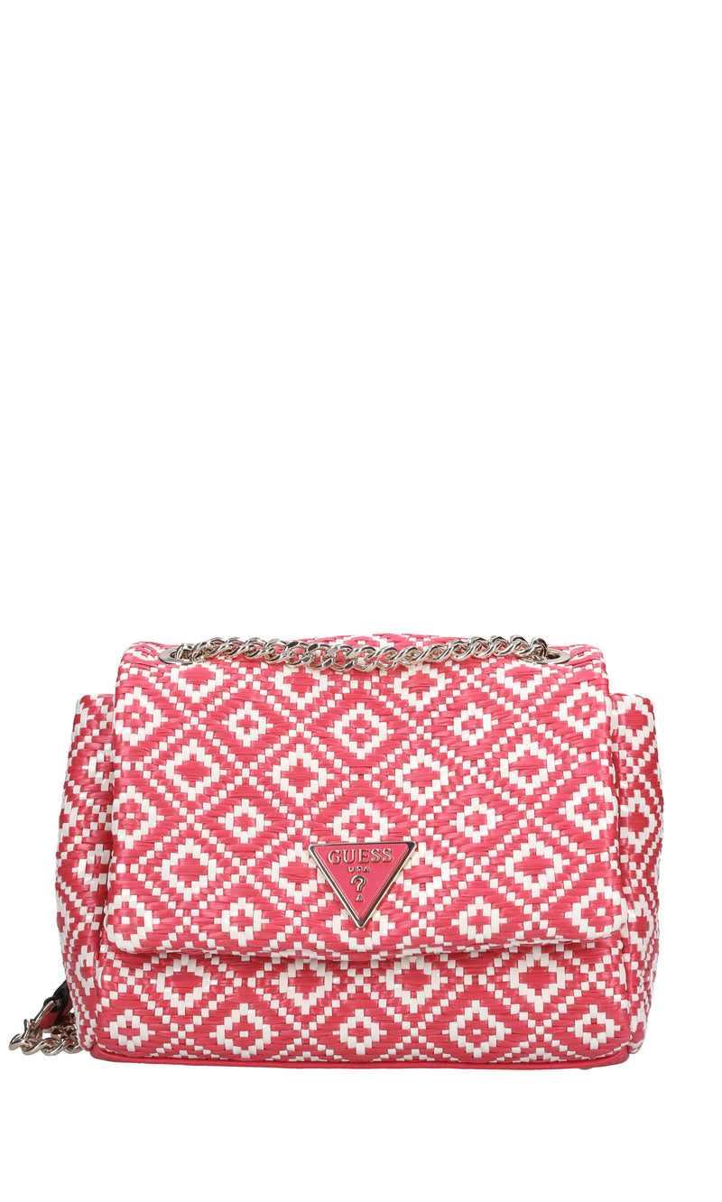 Borsa in rafia ed ecopelle 