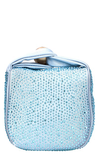 Borsa Night Edition in raso e strass 