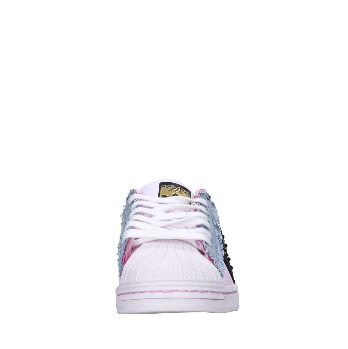 Sneakers in pelle e tessuto 