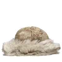Colbacco in eco-nabuk con bordo in eco-pelliccia 