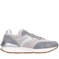 Sneakers in camoscio pelle e tessuto 