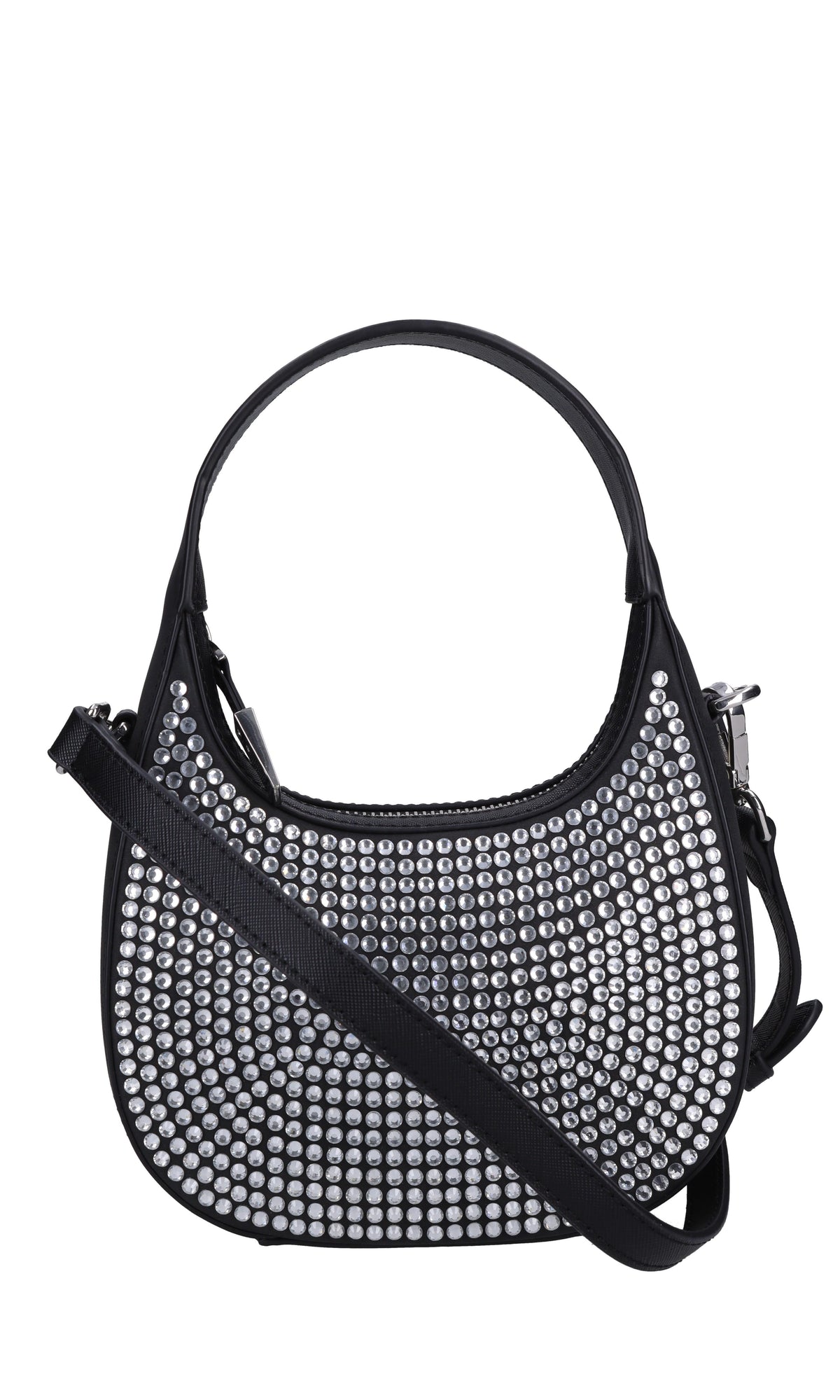 Borsa in ecopelle e strass 