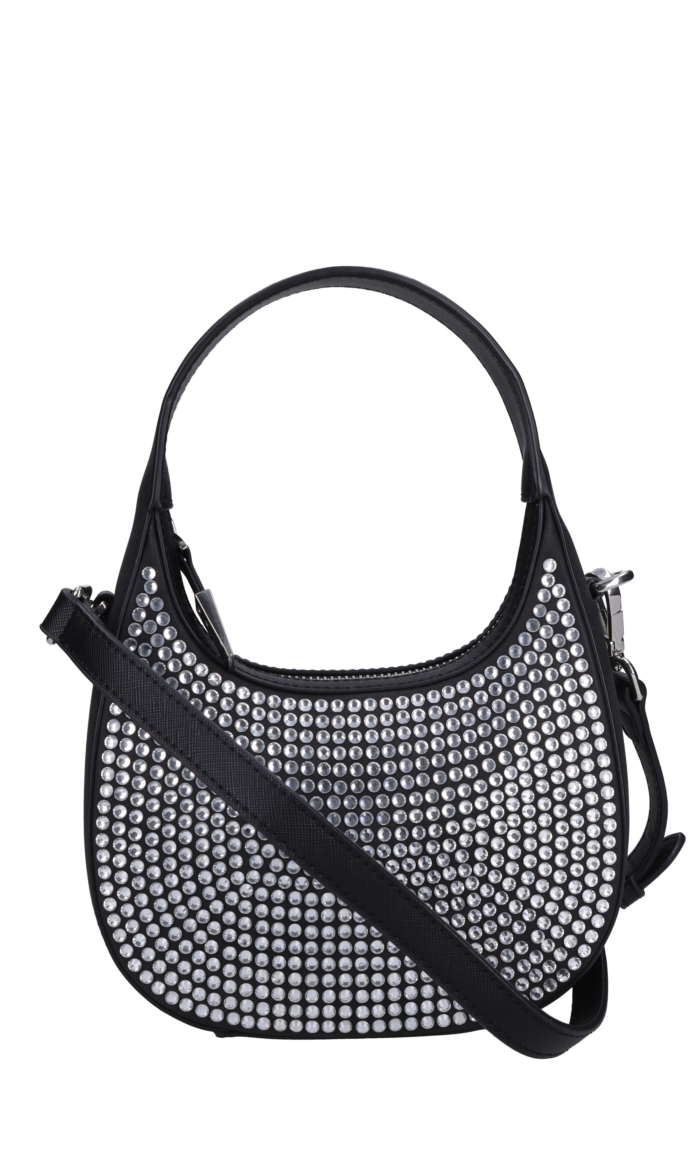 Borsa in ecopelle e strass 