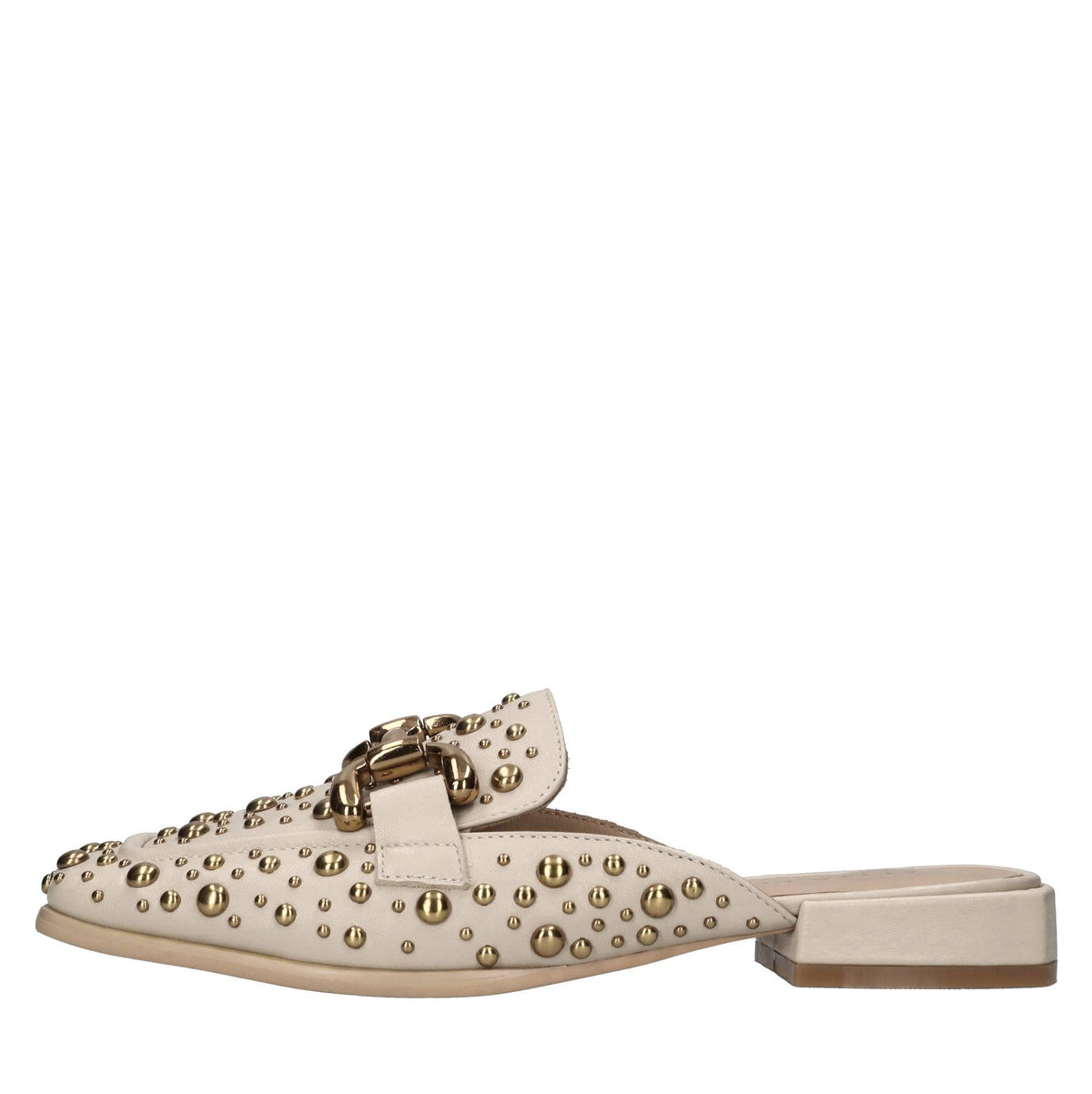 Sabot in pelle e borchie 