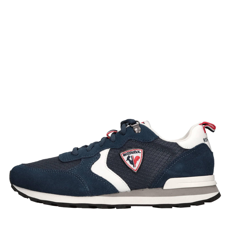 Sneakers in camoscio e tessuto 