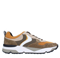 Sneakers VOILE BLANCHE modello JHIMMY in camoscio pelle e tessuto 