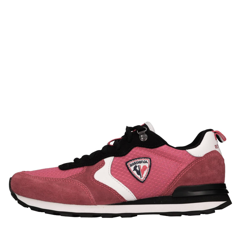 Sneakers in camoscio e tessuto 