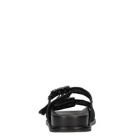 Mules in ecopelle, rete in tessuto e strass 