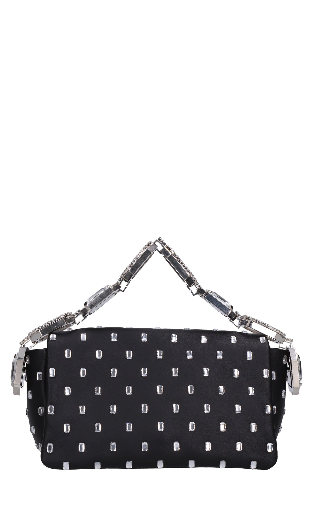 Borsa mini My Dream in pelle e strass 