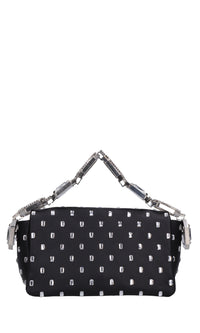 Borsa mini My Dream in pelle e strass 