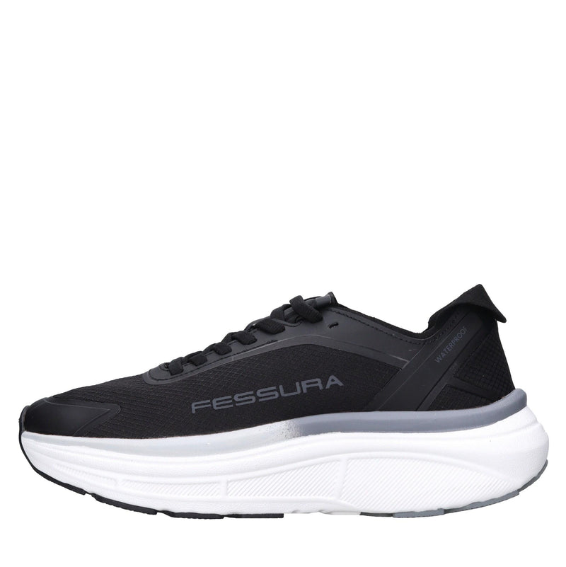 Sneakers in ecopelle e tessuto 