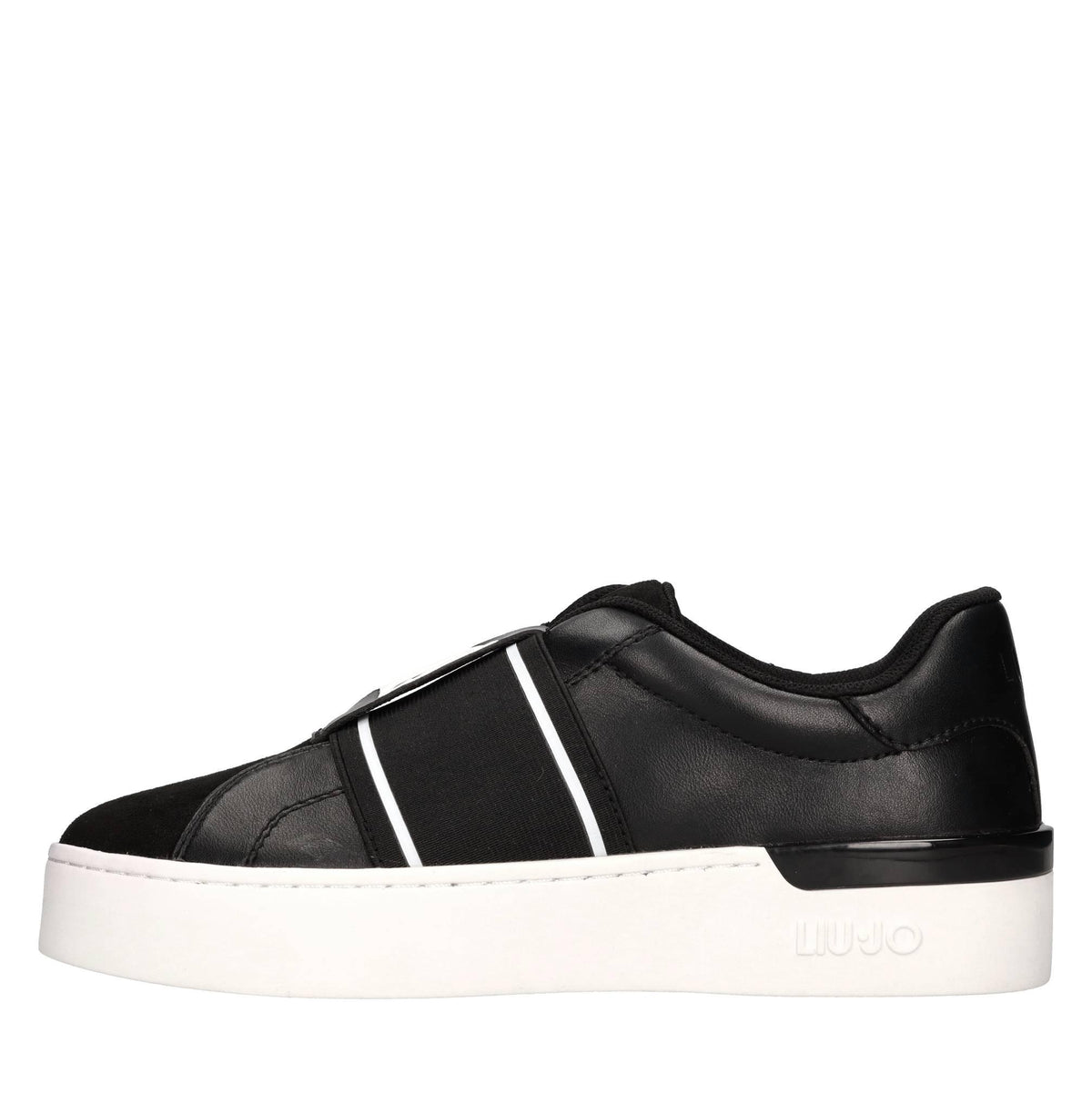 Sneakers in ecopelle e tessuto 