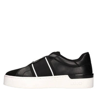 Sneakers in ecopelle e tessuto 