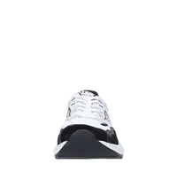 Sneakers in camoscio pelle e tessuto 