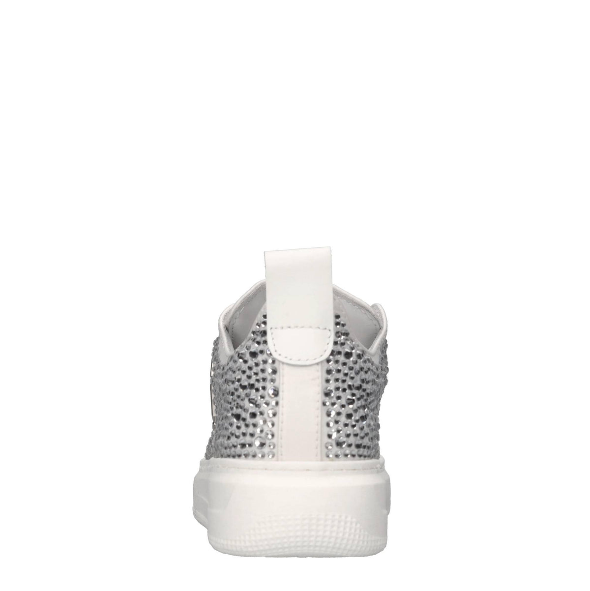 Sneakers in pelle e strass 
