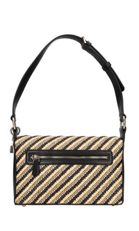 Borsa in ecopelle e rafia 