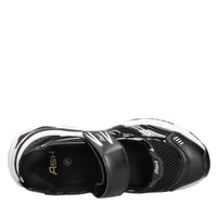 Sneakers in ecopelle e tessuto 