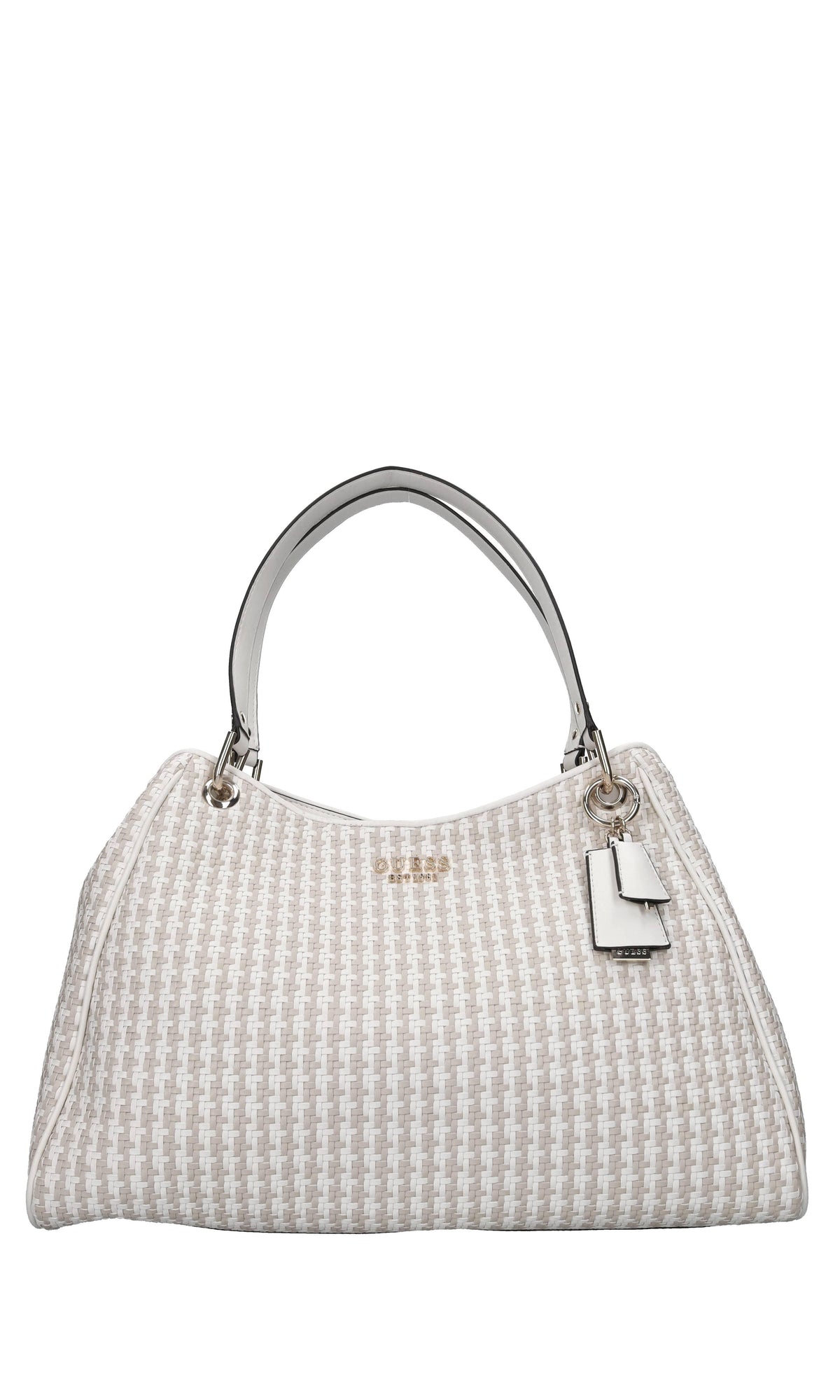 Borsa in ecopelle intrecciata 