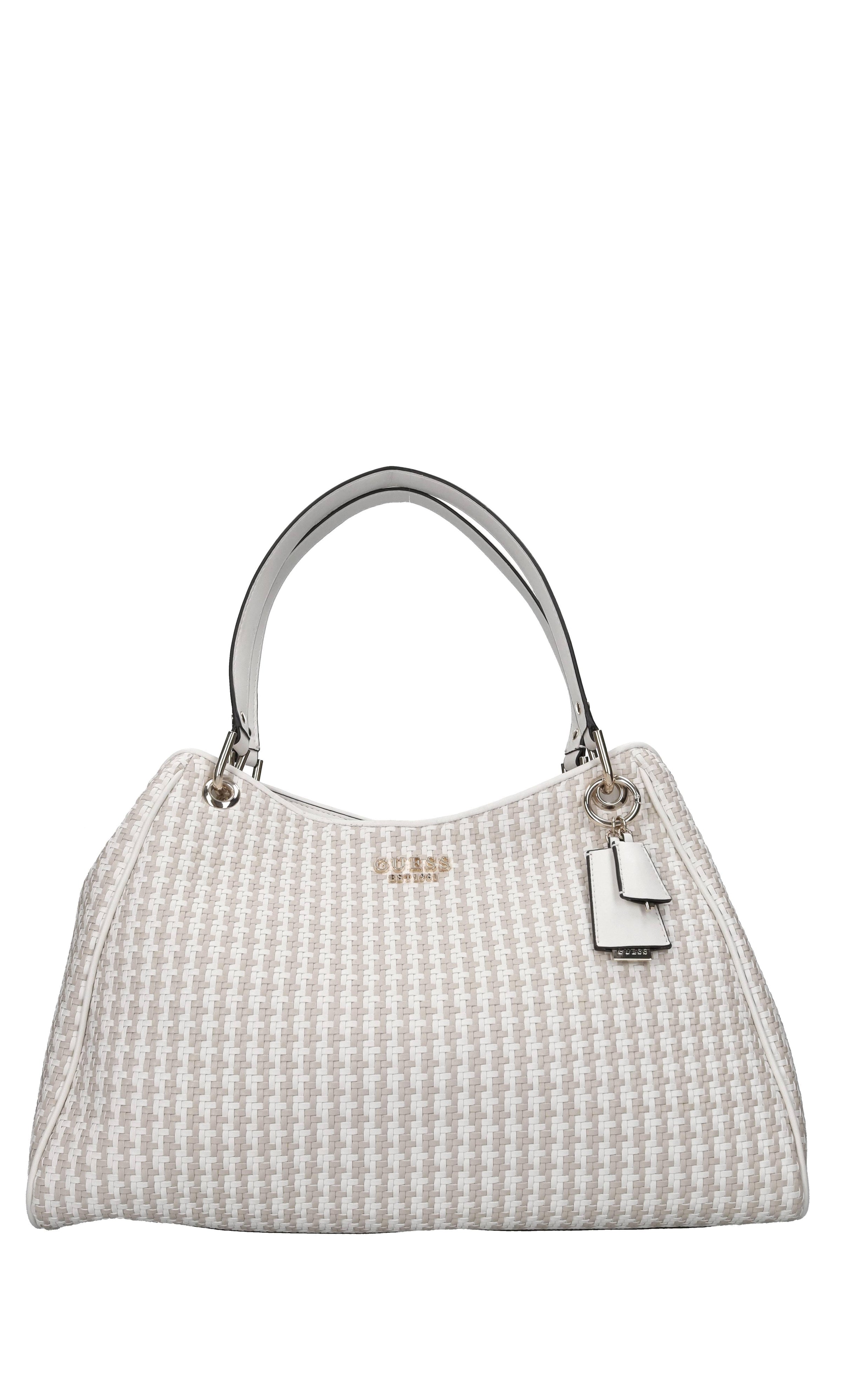 Borsa in ecopelle intrecciata 