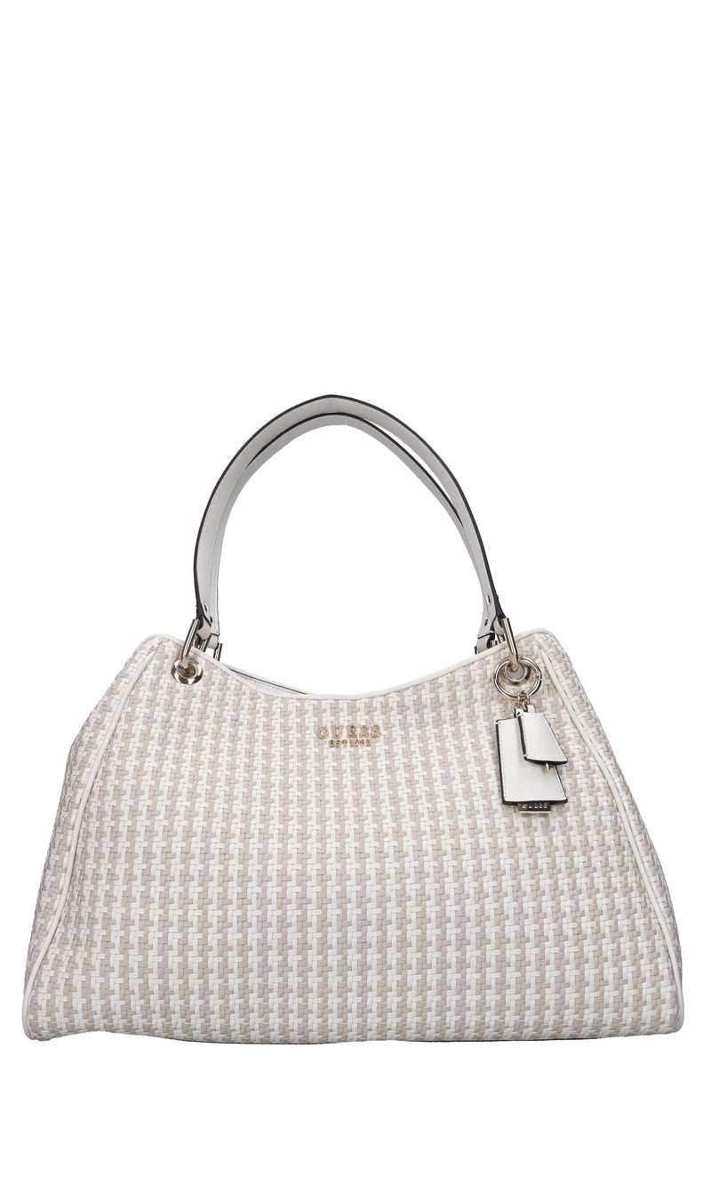 Borsa in ecopelle intrecciata 