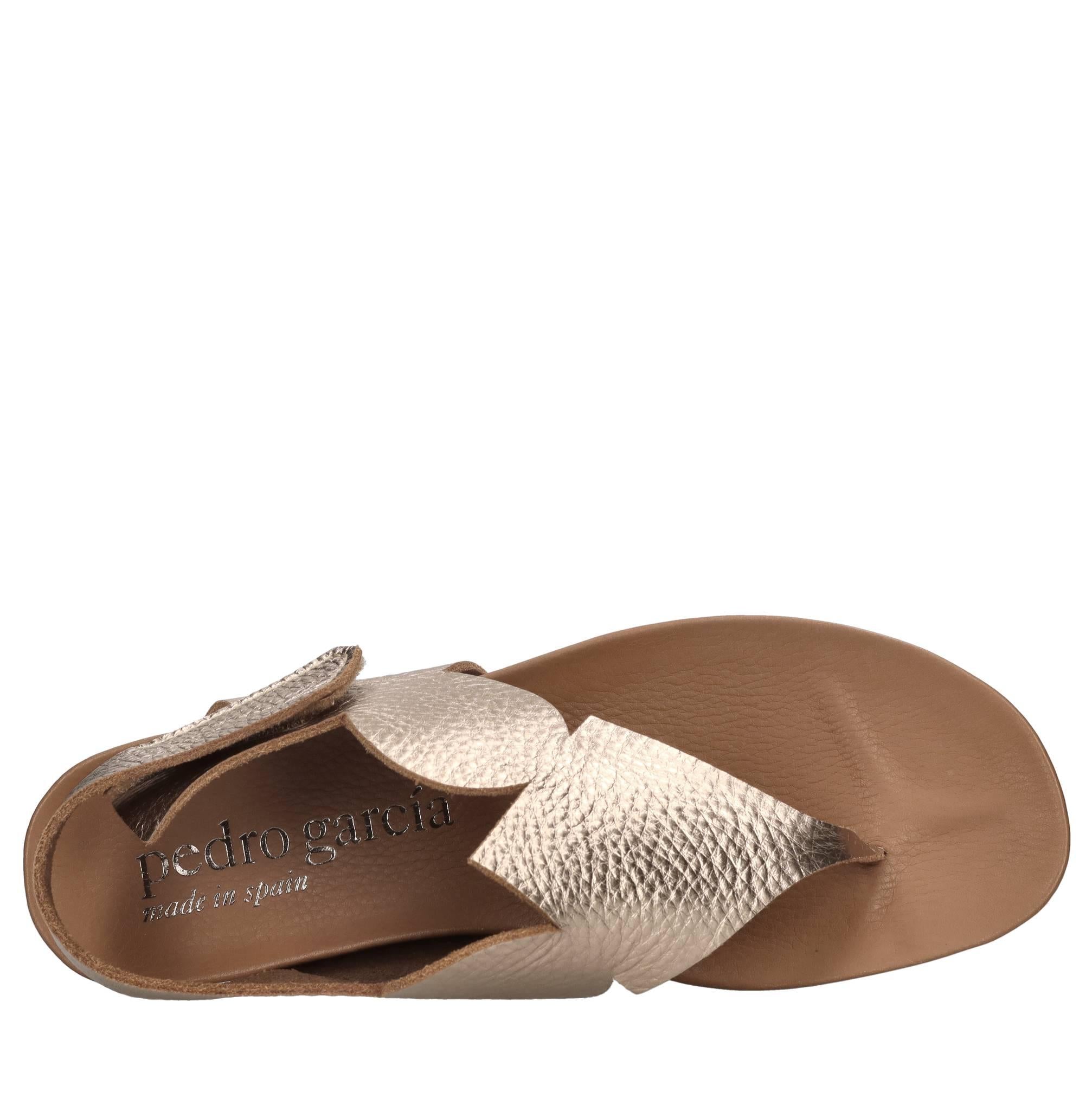 Sandali flat in pelle 