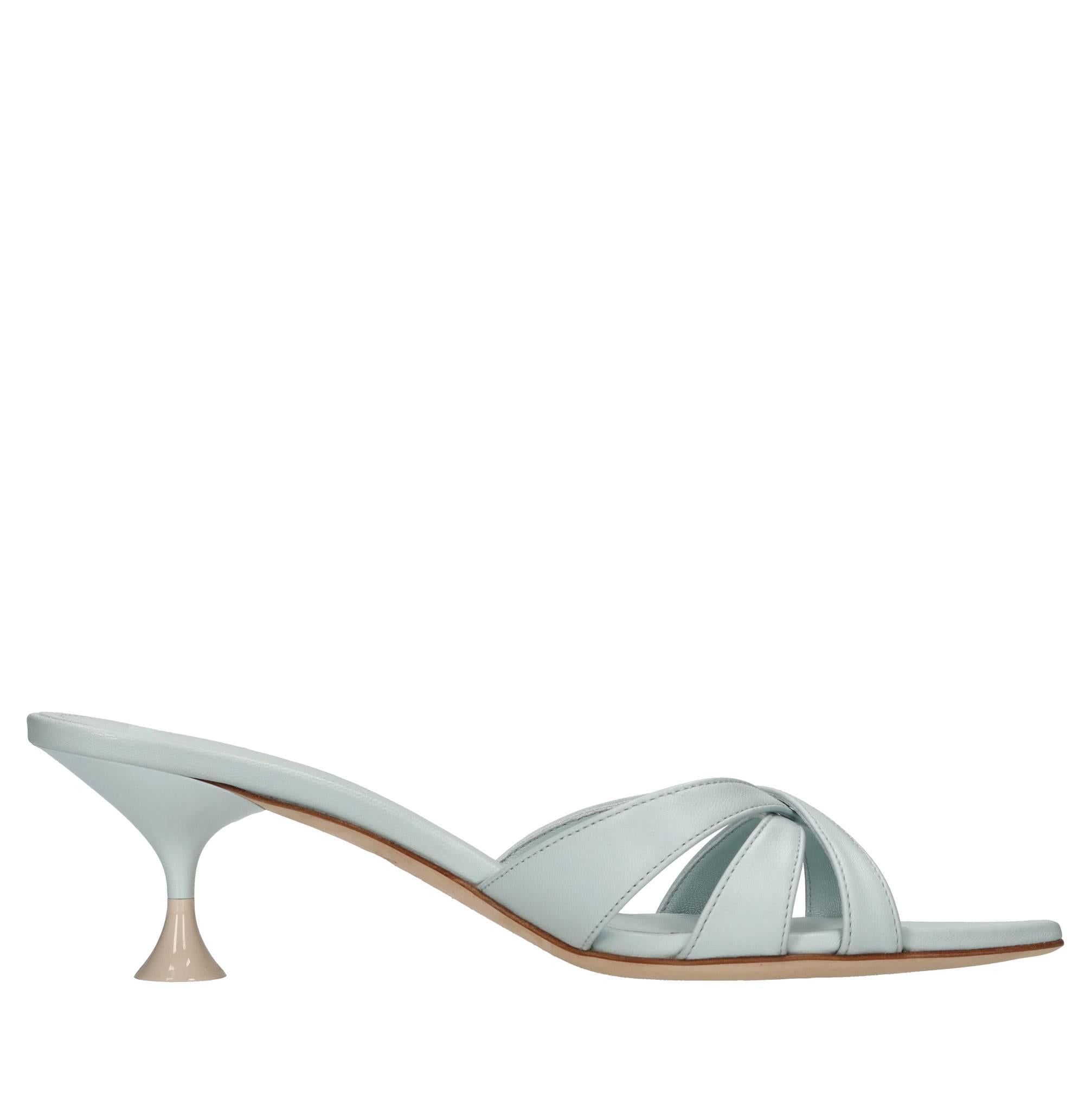 Mules in pelle 