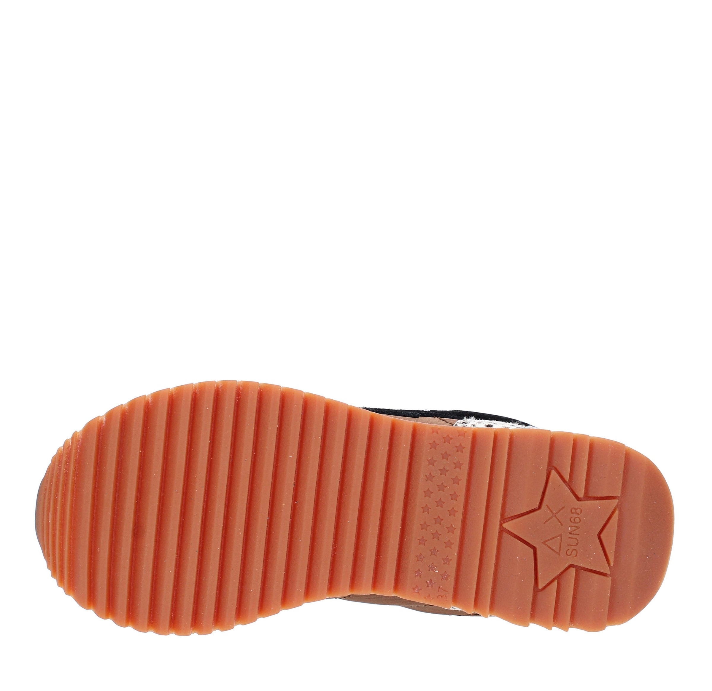 Sneakers modello Z43211 SUN68 in pelle scamosciata, tessuto traspirante e cavallino 