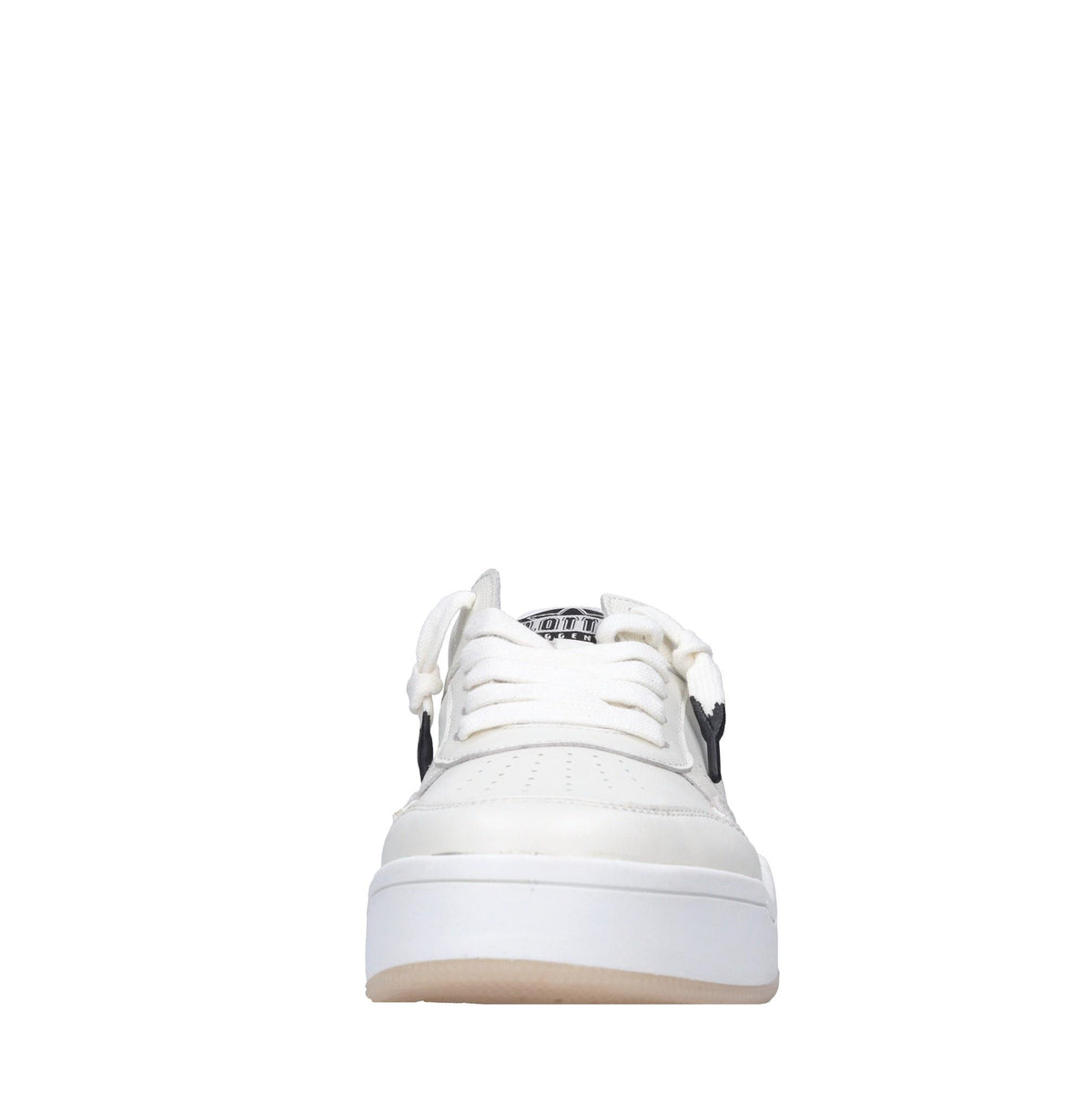 Sneakers in pelle e tessuto 