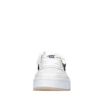 Sneakers in pelle e tessuto 