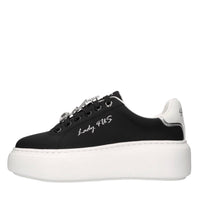 Sneakers in ecopelle con applicazioni 
