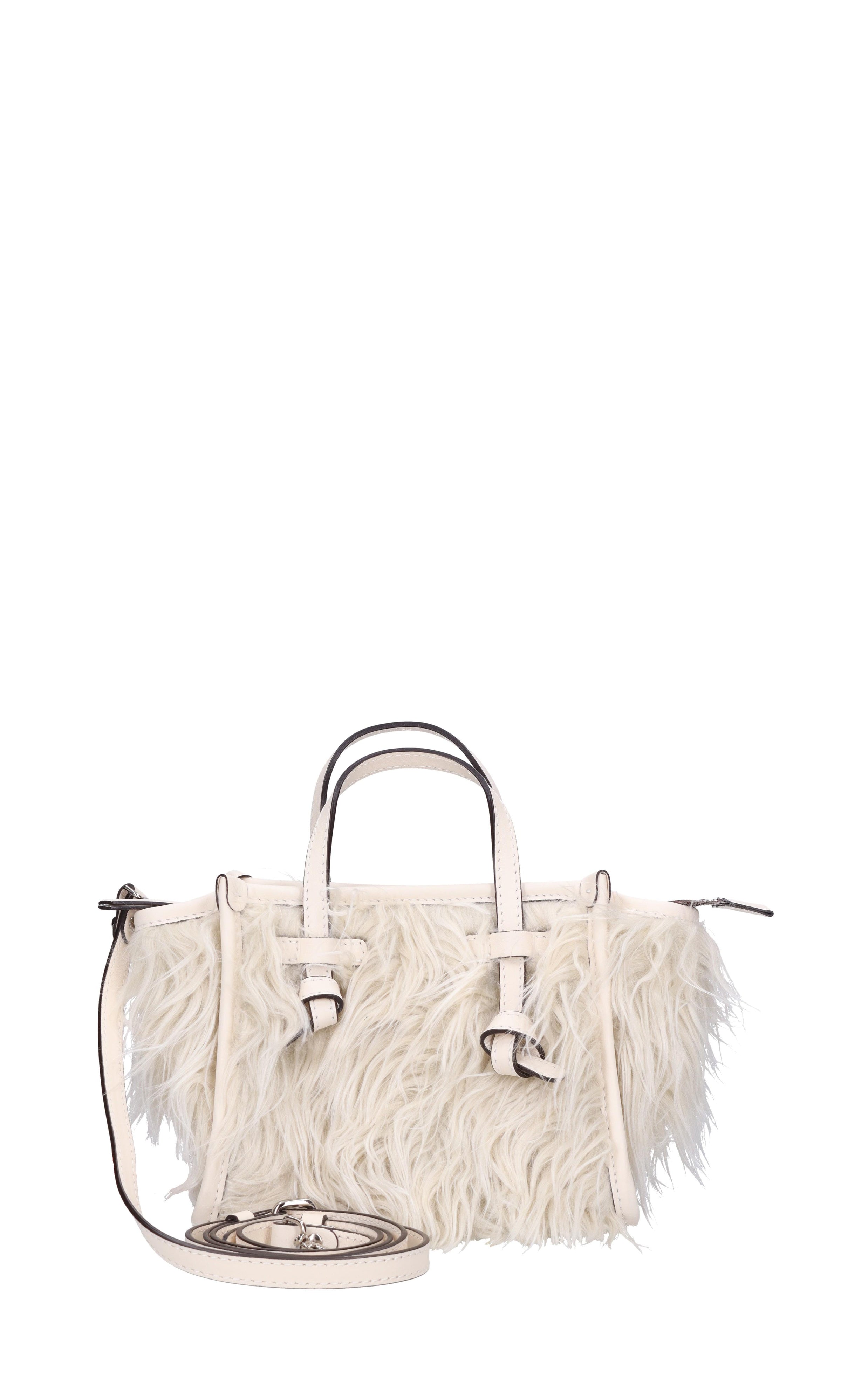 Borsa Miss Marcella in ecopelliccia e pelle 