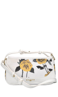 Borsa in ecopelle e tessuto. 