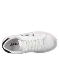 Sneakers in pelle e tessuto 