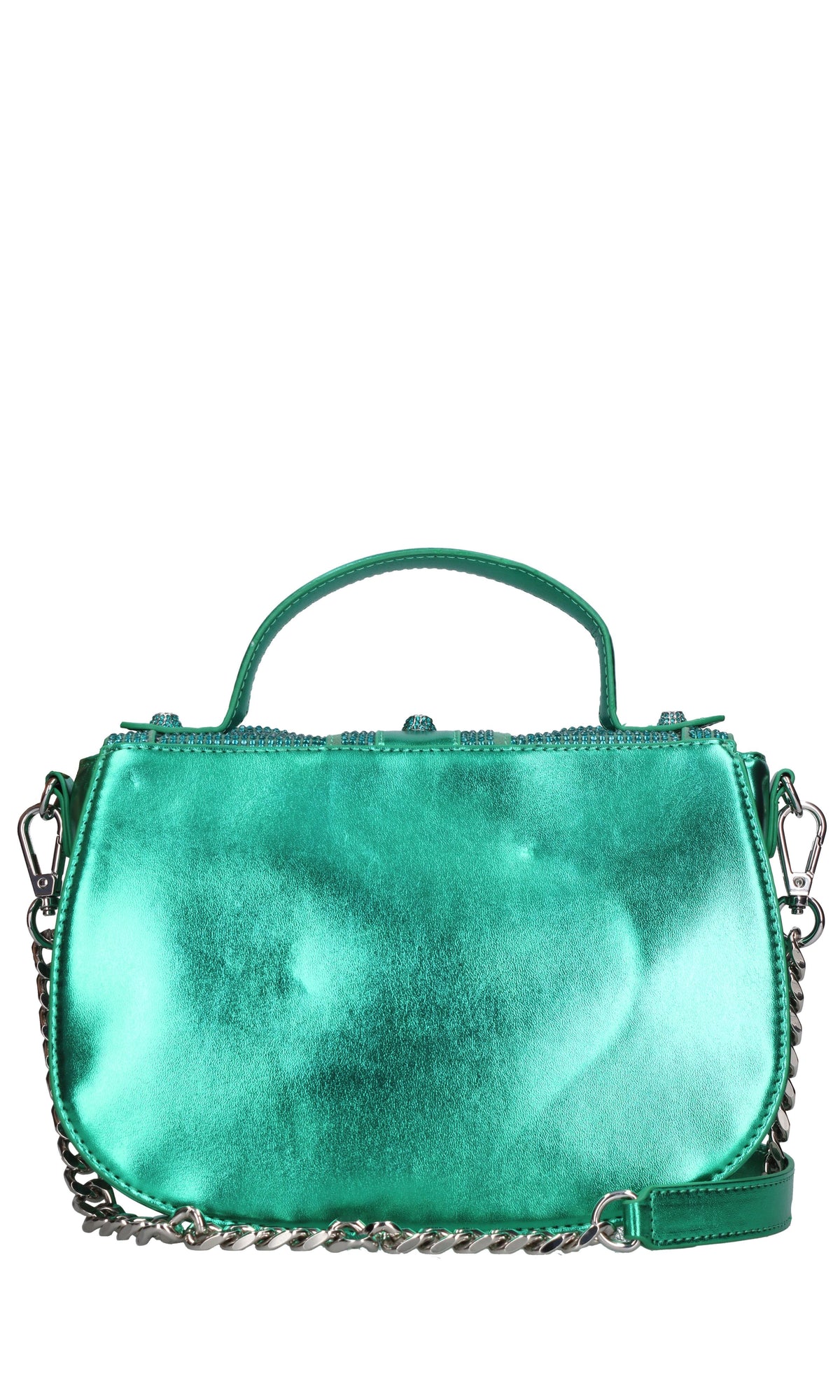 Borsa Microstars ecopelle e strass 