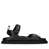 Sandali flat in pelle 