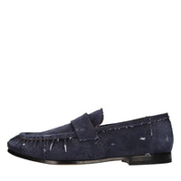 Mocassini in tessuto denim 