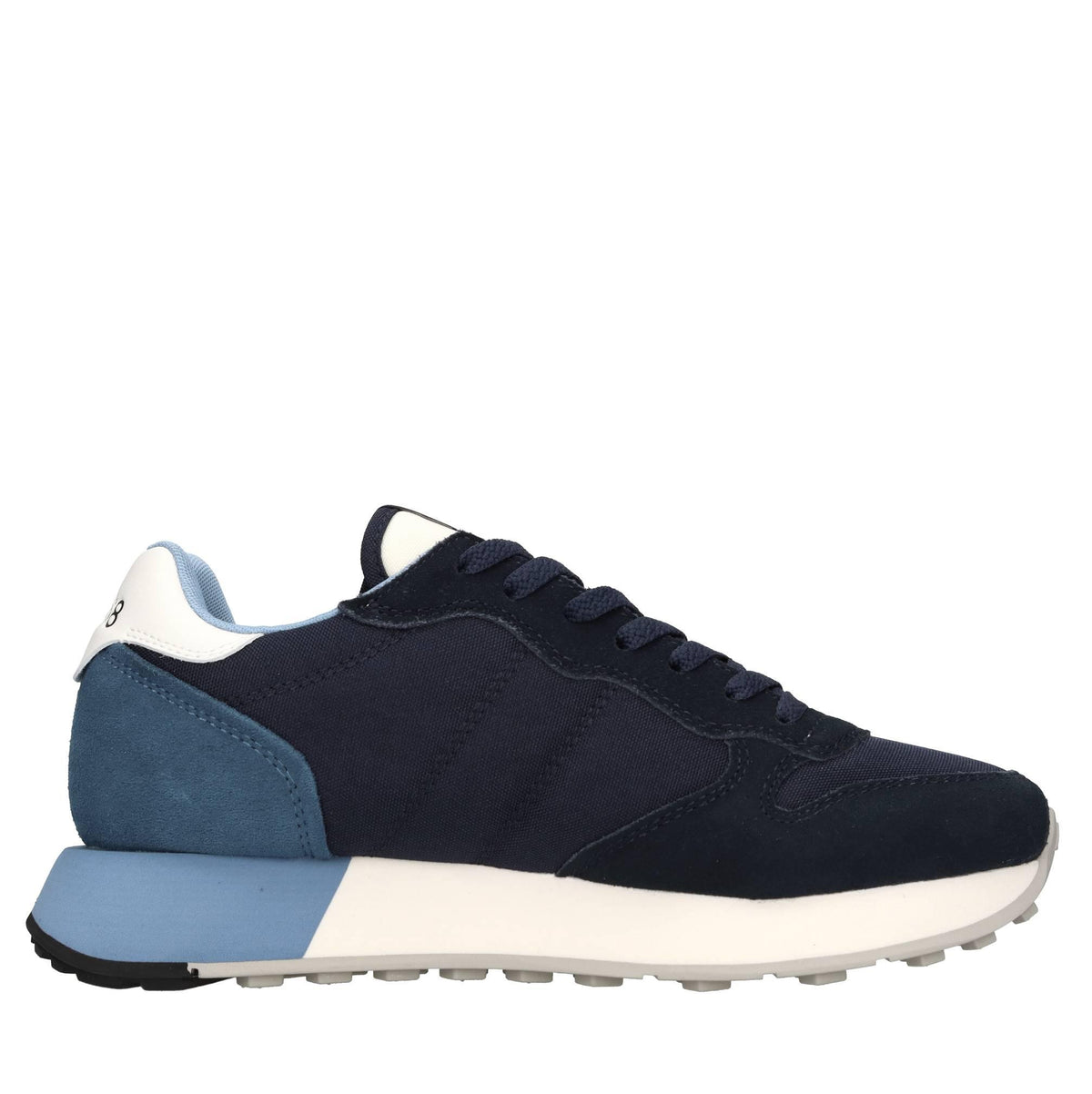 Sneakers in pelle tessuto ed ecopelle 